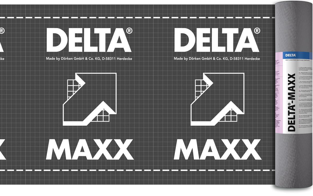 Диффузионная мембрана Delta MAXX Plus с абсорбционным слоем рулон 75м2