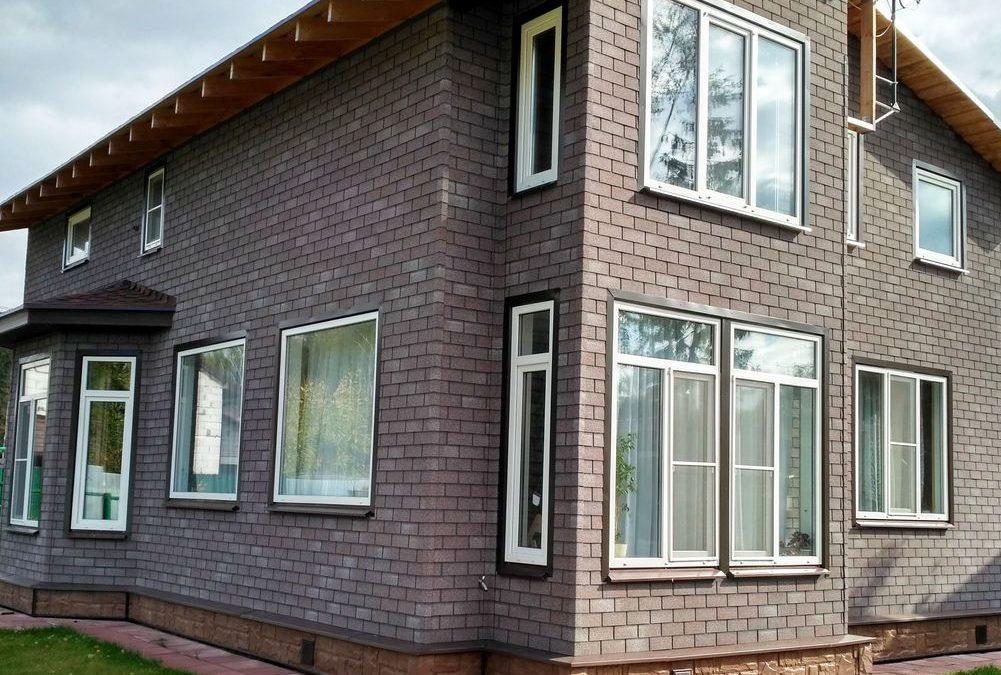 Фасадная плитка Технониколь Hauberk мраморный кирпич — изображение 4